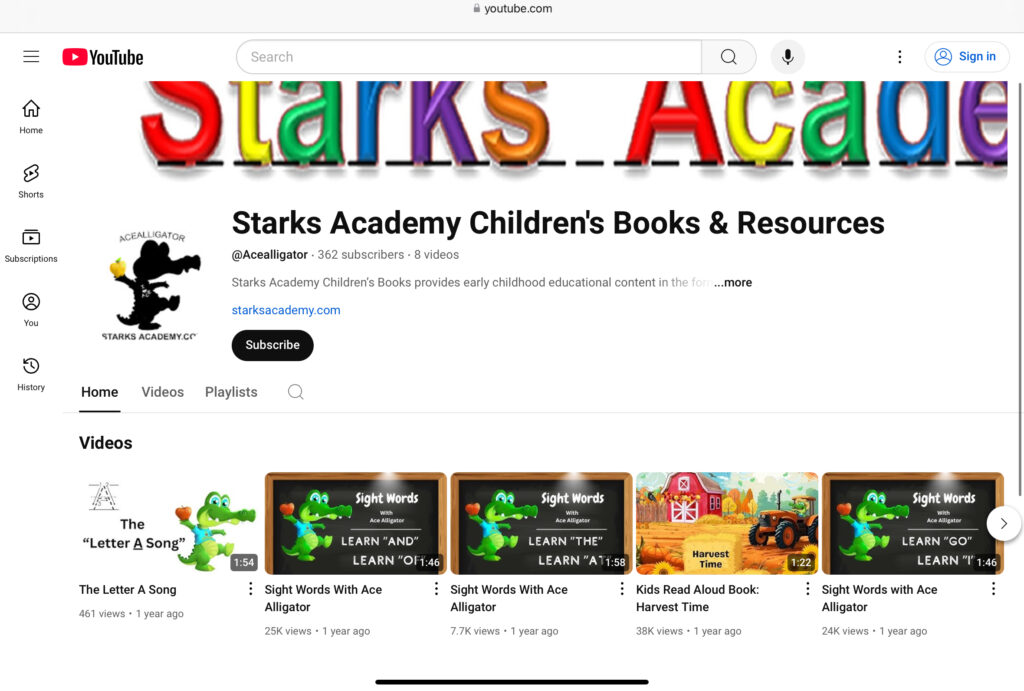 Starks Academy YouTube